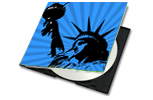 cd label New York met vrijheidsbeeld