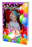 Verjaardagskaart met ballonnen